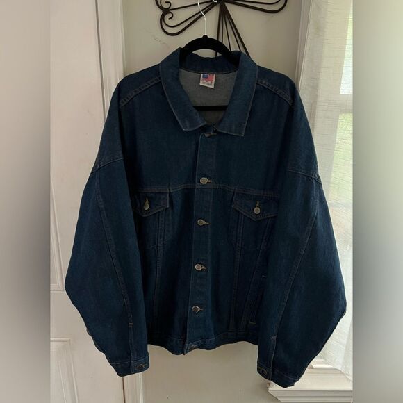 Vintage Tyca Trucker Jean Jacket Guitar Embossed - USA Union Made - Picture 1 of 14